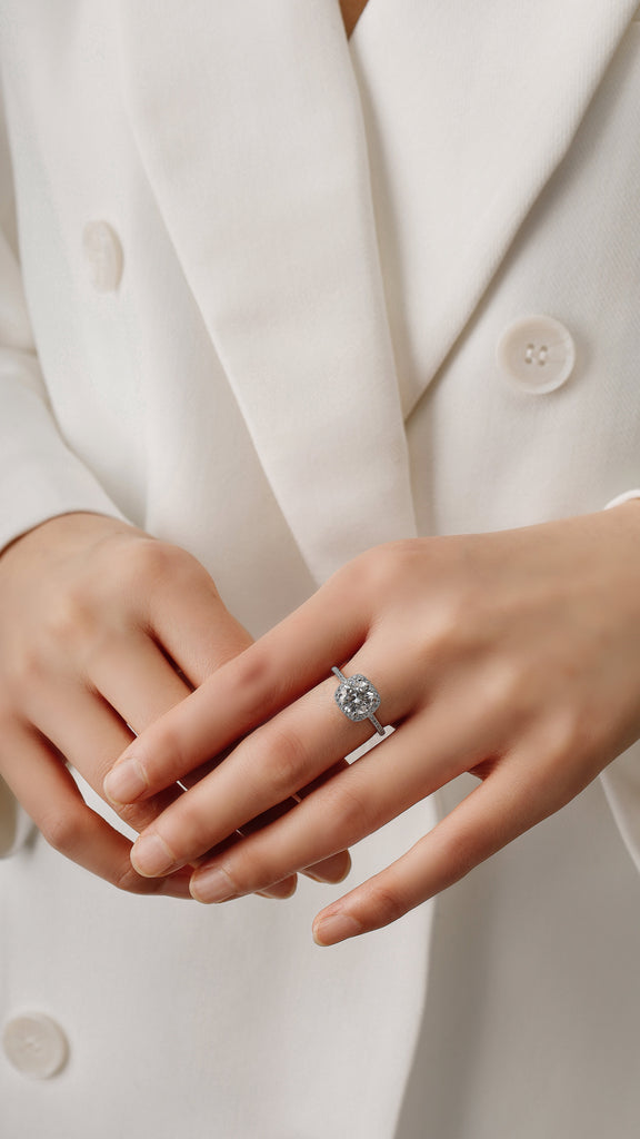 A Sparkle That Lasts Forever: The 2 Carat D/VVS1 Moissanite Ring by Jacys Mifv