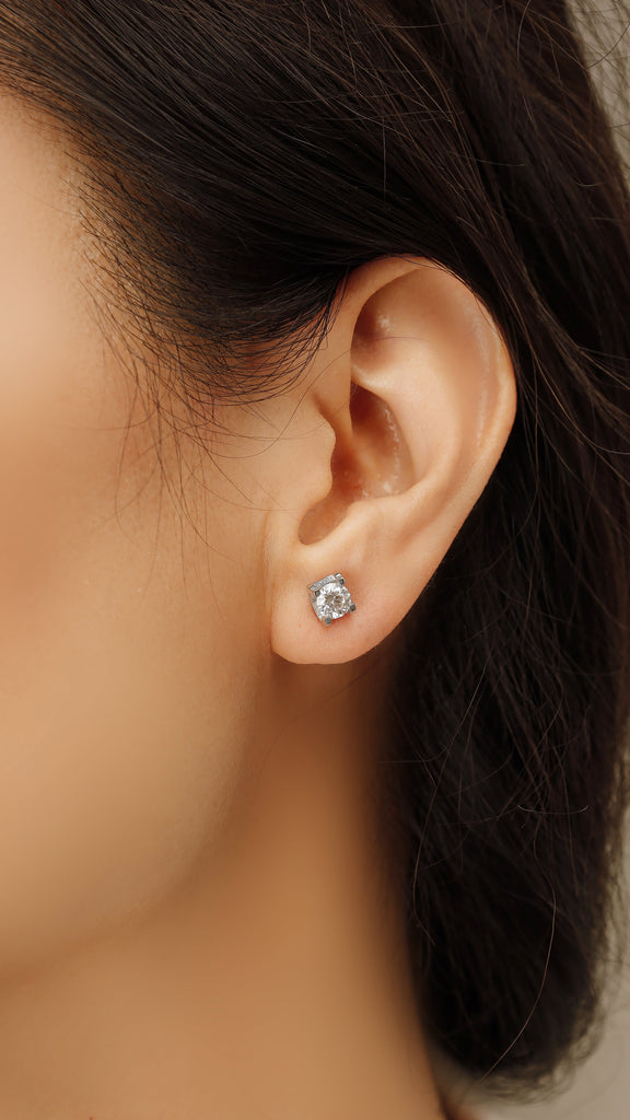 Everyday Sparkle, Timeless Shine: D/VVS1 Moissanite Stud Earrings by Jacys Mifv