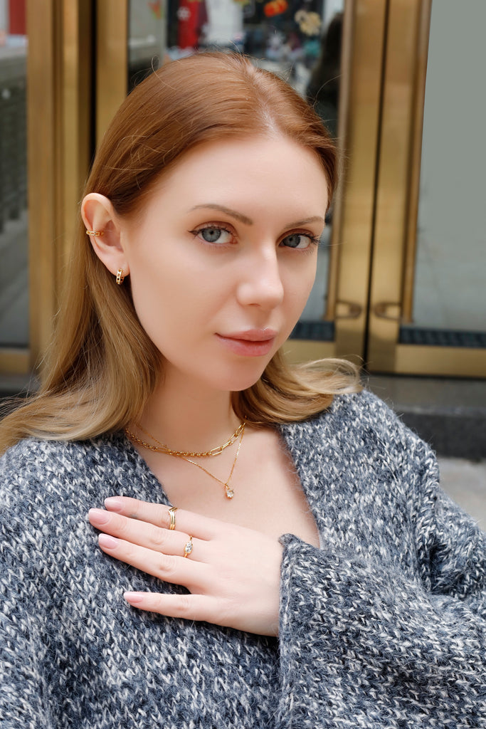 Embrace Timeless Elegance with the Hexagon-Cut Clear Quartz Necklace