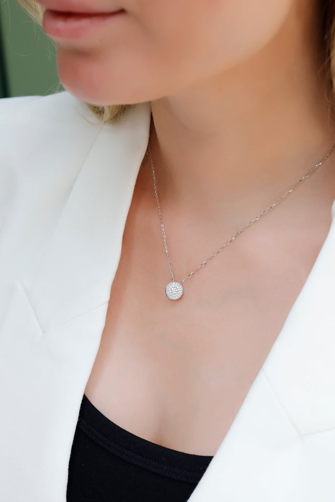 Discover the Elegance of Jacys Mifv’s Dual-Face Cat's Eye & CZ Pendant Necklace