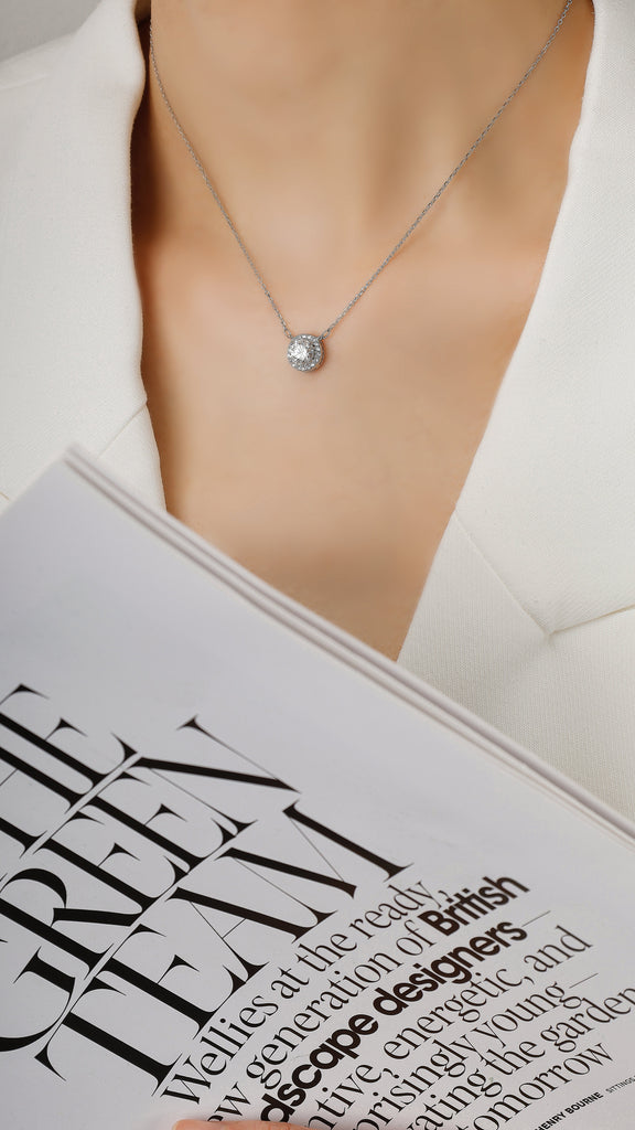 Shine Brighter Every Day: Discover the 1 Carat D/VVS1 Moissanite Necklace by Jacys Mifv