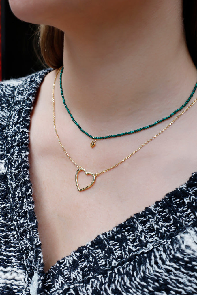 Discover the Natural Power of the Malachite Faceted Bead Necklace