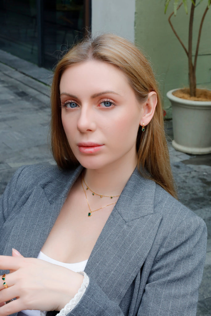 💚 Emerald Stone Heart Collection: Love, Elegance & Timeless Beauty