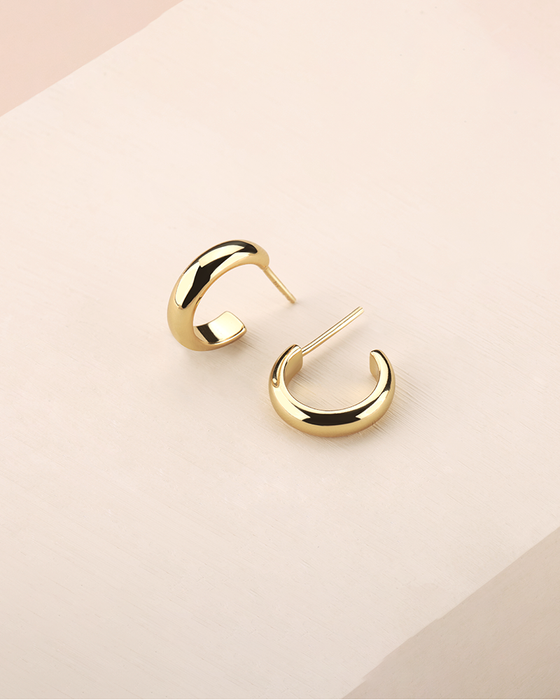 15MM Wide Hoop Earrings