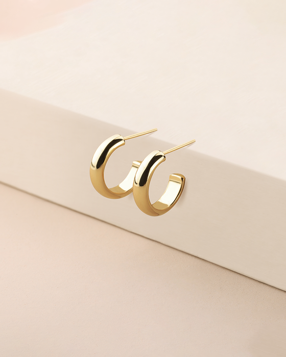 15MM Wide Hoop Earrings