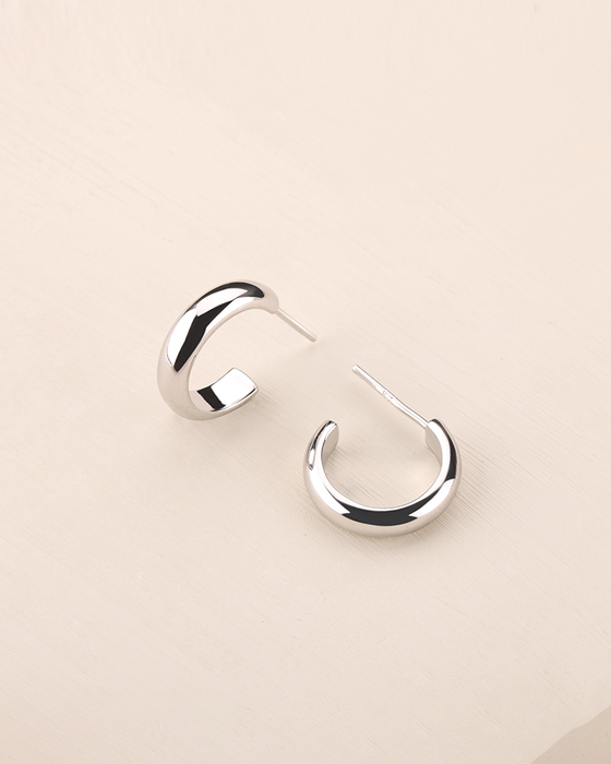 15MM Wide Hoop Earrings