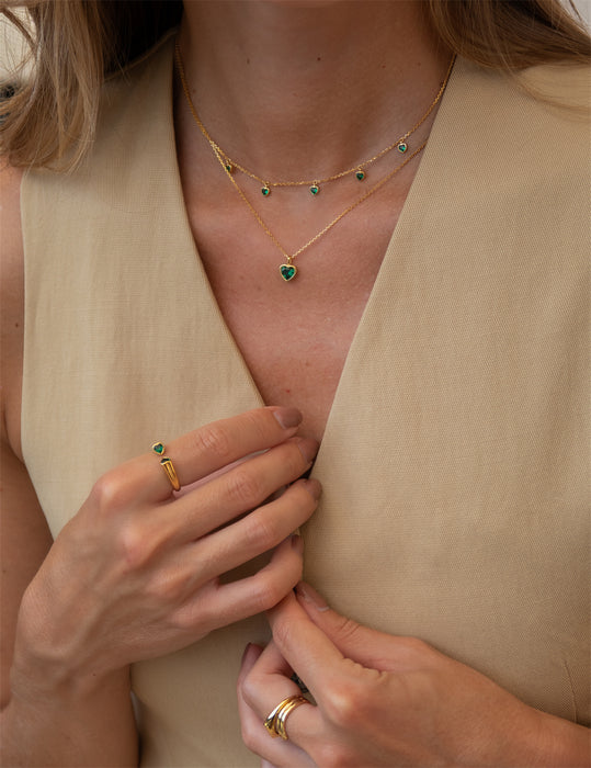 Emerald Stone Necklace