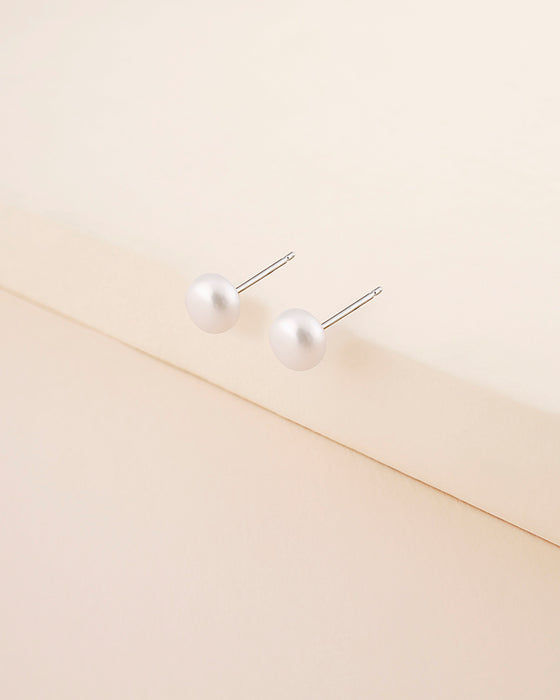 Freshwater Bead Stud Earrings